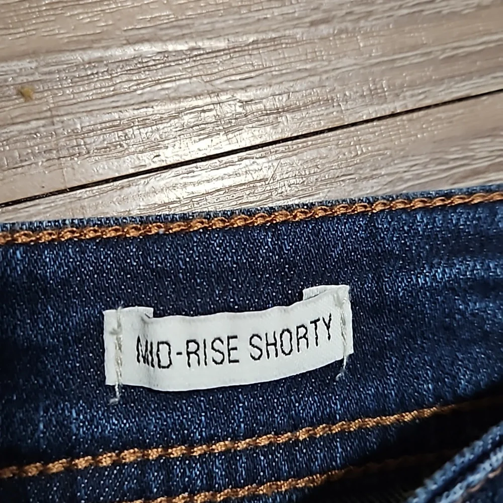 true craft Denim Mid-Rise Shorty Stretch Blue Jean Shorts 3" Inseam Women's 10 - Picture 6 of 16